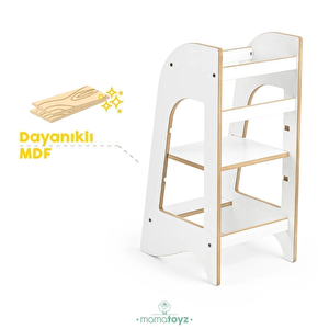 Mamatoyz Öğrenme Kulesi Beyaz- Mdf 07km