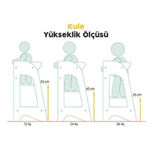 Mamatoyz Öğrenme Kulesi Beyaz- Mdf 07km