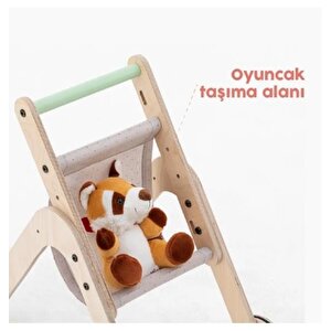 Mamatoyz Trio Stroller İlk Adım Yürüteç Ve Oyuncak Bebek Arabası