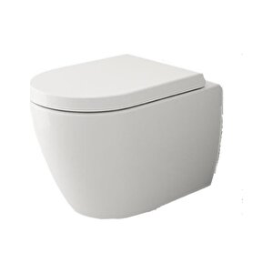 Venezia Asma Klozet Rimless Kanalsız, Mat Beyaz Kapak Hariç 1295-002-0128