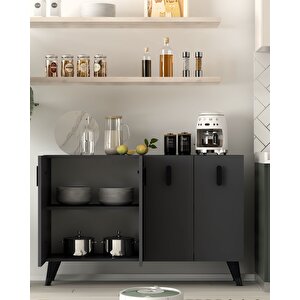 8180km-64ct Konsol,kahve Köşesi̇,ayakkabilik,ofi̇s Evrak Dolabi,mutfak Ki̇ler Dolabi,tv Üni̇tesi̇-AS Antrasit