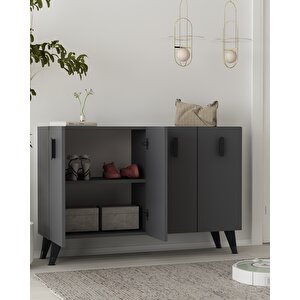 8180km-64ct Konsol,kahve Köşesi̇,ayakkabilik,ofi̇s Evrak Dolabi,mutfak Ki̇ler Dolabi,tv Üni̇tesi̇-AS Antrasit