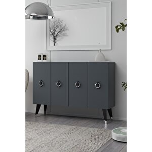 8184km-32ct Konsol,kahve Köşesi̇,ayakkabilik,ofi̇s Evrak Dolabi,mutfak Ki̇ler Dolabi,tv Üni̇tesi̇-ANTRASİT-SİYAH-GÜMÜŞ Antrasit Gümüş