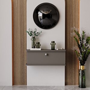 Lunaris Dresuar %100 Mdf Kapaklı Duvara Monte Gri