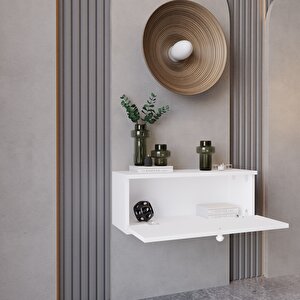 Melura Dresuar %100 Mdf Kapaklı Duvara Monte Beyaz