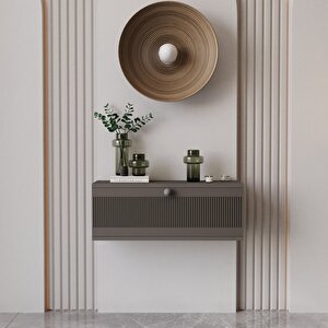 Melura Dresuar %100 Mdf Kapaklı Duvara Monte Gri