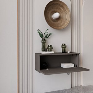 Melura Dresuar %100 Mdf Kapaklı Duvara Monte Gri