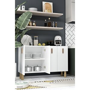 8182km-64ct Konsol,kahve Köşesi̇,ayakkabilik,ofi̇s Evrak Dolabi,mutfak Ki̇ler Dolabi,tv Üni̇tesi̇-BEYAZ-SAFİR Beyaz-Safirmeşe