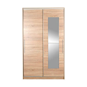 Elit Plus Aynalı Sürgülü Gardırop-sonoma 120x207x52 Cm (gxyxd)