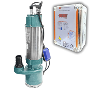 Varan Qdx 6-28/2-1.1a Koruma Panolu Temiz Su Yüksek İrtifa Dalgıç Pompa 1.5 Hp / 1.1 Kw, Monofaze 220 V
