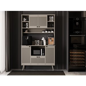 Melura Kahve Köşesi 120 Cm %100 Mdf Çok Amaçlı Dolap Kumtaşı