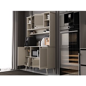 Melura Kahve Köşesi 120 Cm %100 Mdf Çok Amaçlı Dolap Kumtaşı