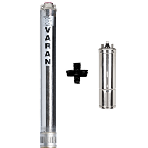 Varan 4sd 4/8 (motorlu) Paslanmaz 4" Derin Kuyu Pompası 0.75 Hp / 0.55 Kw, Monofaze 220 V, 60 Mss