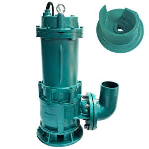 Varan Vf 50-2.2 Parçalayıcı Yarı Açık Çarklı Foseptik Dalgıç Pompa 3 Hp / 2.2 Kw, 50mm Çıkış, 380 V