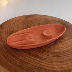 El Yapımı Beton Puro Küllüğü – Oval Modern Tasarım