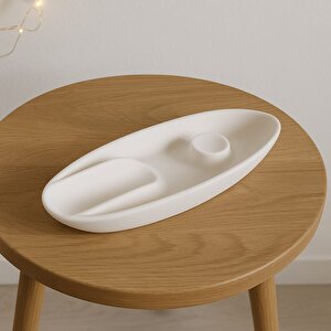 El Yapımı Beton Puro Küllüğü – Oval Modern Tasarım