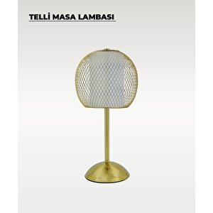Gold Telli Masa Lambası - Dokunmatik - 3 Renk Işık