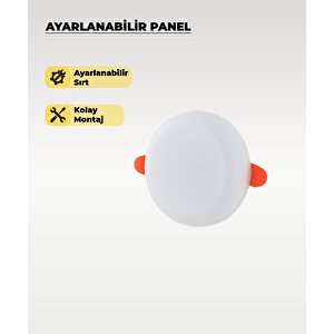 9w Sıva Altı Ayarlanabilir Led Panel Armatür Beyaz Işık - 2 Adet