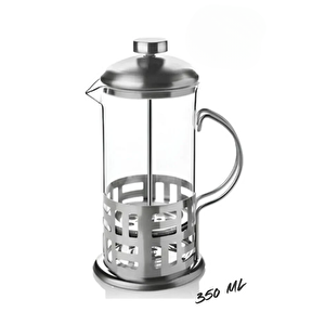 Metal French Press Filtre Kahve Ve Bitki Çayı Demliği 350 Ml