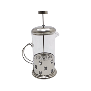 Metal French Press Filtre Kahve Ve Bitki Çayı Demliği 350 Ml