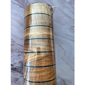 60cmx250cm 1 Adet Kahverengi 3d Yapışkanlı Sxp Akustik Lambiri Desenli Duvar Paneli Kağıdı 3115-1