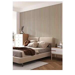 60cm X 280cm 1 Adet Kendinden Yapışkanlı Krem Lambiri Desenli Duvar Paneli Kağıdı Yg002