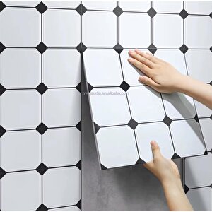 30cm X 30cm 10 Adet Yapışkanlı Karo Floor Pvc Panel Yer Zemin Kaplama Paneli Arkası Kauçuklu 3319