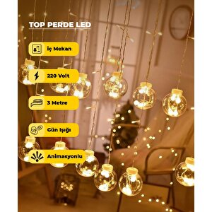 Top Perde Dekoratif Led -  3 Metre - Animasyonlu