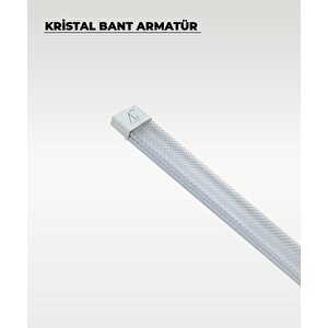 60w Beyaz Kristal  Led Bant Armatür 3200k Sarı Işık