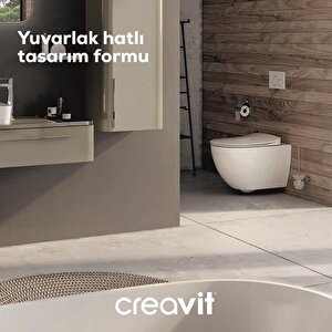 Creavit Free Asma Klozet (fe320.00) + Duck Tp Yavaş Kapanan Kapak 2'li Set