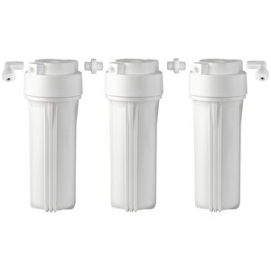 Overwater 10’’ ( Inç ) 3 ’lü Housing Seti - Filtre Kabı - Filtre Yuvası