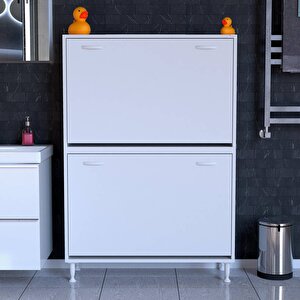 İlkim Banyo Dolabı Alt Ve Üst Modül Çamaşır  Sepeti (95 Cm Genişlik)