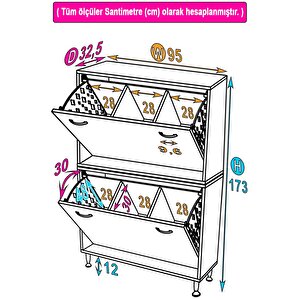 İlkim Banyo Dolabı Alt Ve Üst Modül Çamaşır  Sepeti (95 Cm Genişlik)