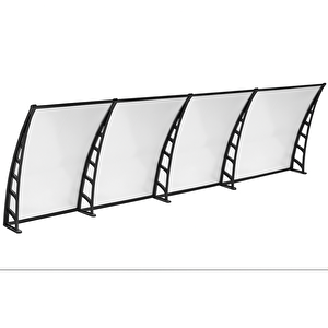 Crocus Kapı Pencere Üstü Pratik Sundurma 80x480 – Şeffaf