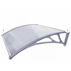 Kapı Üstü Pratik Sundurma 120 X 60 Cm Gri