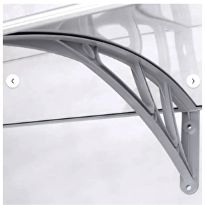 Kapı Üstü Pratik Sundurma 120 X 60 Cm Gri