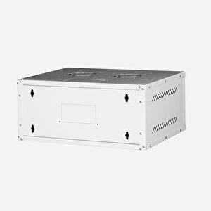 Lande - 7u 19" Cam Kapaklı Duvar Tipi Rack Kabinet – Genişlik: 544 Mm | Derinlik: 400 Mm – Açık Gri (demonte)