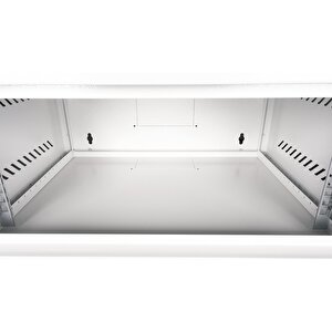 Lande - 7u 19" Cam Kapaklı Duvar Tipi Rack Kabinet – Genişlik: 544 Mm | Derinlik: 400 Mm – Açık Gri (demonte)