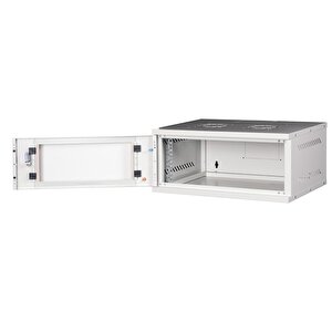 Lande - 7u 19" Cam Kapaklı Duvar Tipi Rack Kabinet – Genişlik: 544 Mm | Derinlik: 400 Mm – Açık Gri (demonte)