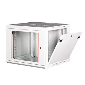 Lande - 9u 19" Duvar Tipi Rack Kabinet – Genişlik: 600 Mm | Derinlik: 600 Mm – Açık Gri
