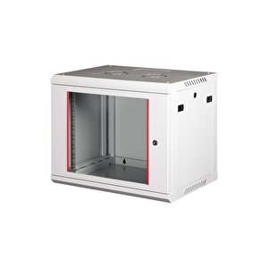 Lande - 9u 19" Duvar Tipi Rack Kabinet – Genişlik: 600 Mm | Derinlik: 450 Mm – Açık Gri
