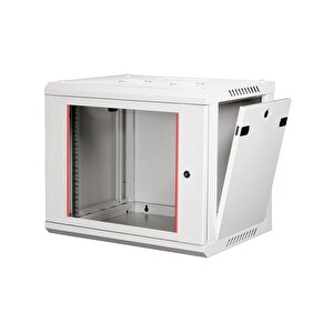 Lande - 9u 19" Duvar Tipi Rack Kabinet – Genişlik: 600 Mm | Derinlik: 450 Mm – Açık Gri