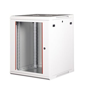 Lande - 15u 19" Duvar Tipi Rack Kabinet – Genişlik: 600 Mm | Derinlik: 600 Mm – Açık Gri
