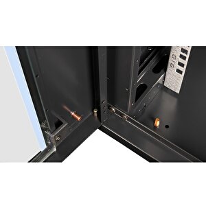 Lande - 18u 19" Duvar Tipi Rack Kabinet – Genişlik: 600 Mm | Derinlik: 600 Mm – Siyah (demonte)