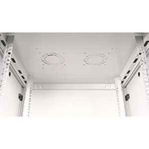 Lande - 15u 19" Duvar Tipi Rack Kabinet – Genişlik: 600 Mm | Derinlik: 600 Mm – Açık Gri (demonte)