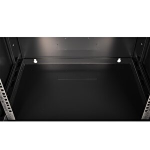 Lande - 9u 19" Duvar Tipi Rack Kabinet – Genişlik: 600 Mm | Derinlik: 450 Mm – Siyah