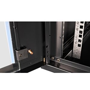 Lande - 9u 19" Duvar Tipi Rack Kabinet – Genişlik: 600 Mm | Derinlik: 450 Mm – Siyah