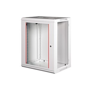 Lande - 15u 19" Duvar Tipi Rack Kabinet – Genişlik: 600 Mm | Derinlik: 450 Mm – Açık Gri