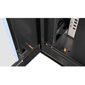 Lande - 18u 19" Duvar Tipi Rack Kabinet – Genişlik: 600 Mm | Derinlik: 600 Mm – Siyah