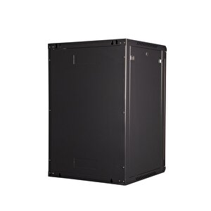 Lande - 18u 19" Duvar Tipi Rack Kabinet – Genişlik: 600 Mm | Derinlik: 600 Mm – Siyah